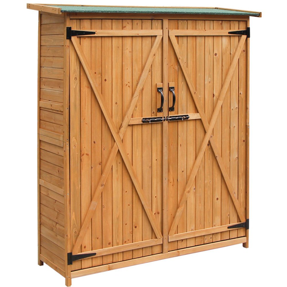 Say goodbye to excess clutter in your garage &amp; home with our Outdoor Storage Shed. Get $10 OFF with code MLCD16LA: goo.gl/Vo6xJU