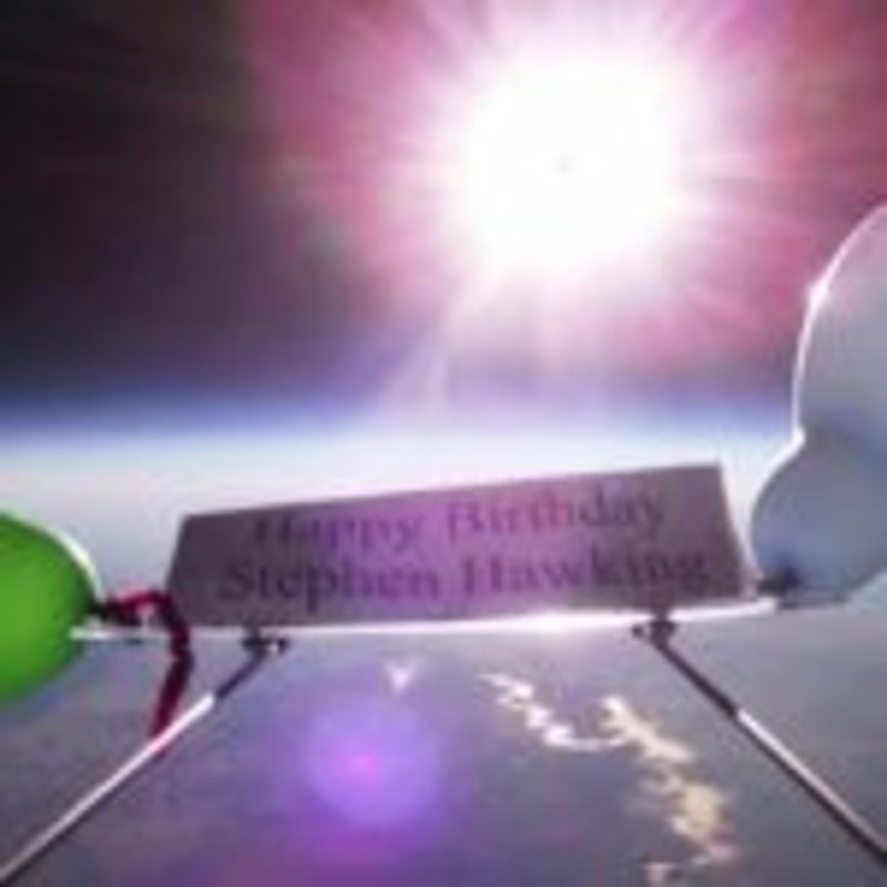 Happy 75th birthday, Stephen Hawking! Here s a stratospheric balloo... via  