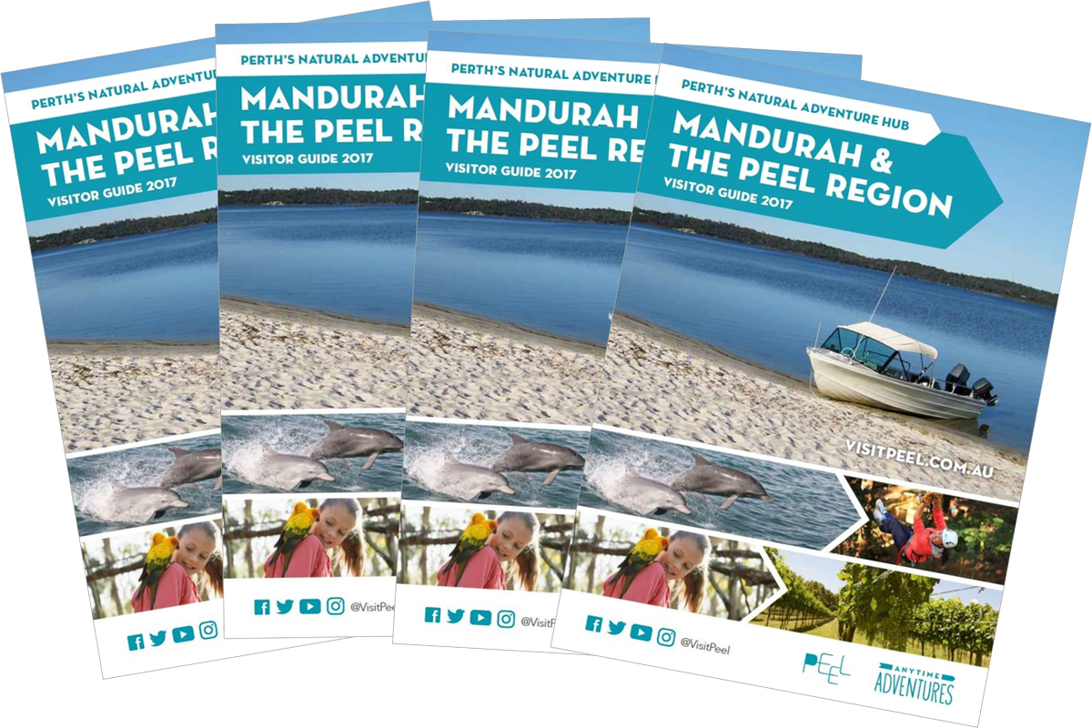 VisitPeel's tweet photo. Holiday Planners for #Mandurah &amp; the #PeelRegion, available now! Check it out and holiday in your own backyard. https://t.co/QGaU6w1Pqc https://t.co/pV9oVPvdK6