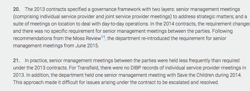 JanineOFlynn's tweet image. Governance structures set up by not records, no evidence they were enacted #accountability #outsourcing101 #contractfail