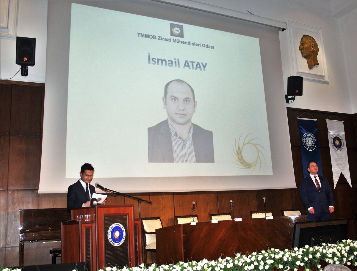 İsmail ATAY, Biyolojik Mücadele konusunda yaptığı çalışmalardan dolayı Ziraat Mühendisleri Odası'ndan  "Teşvik Ödülü" aldı!