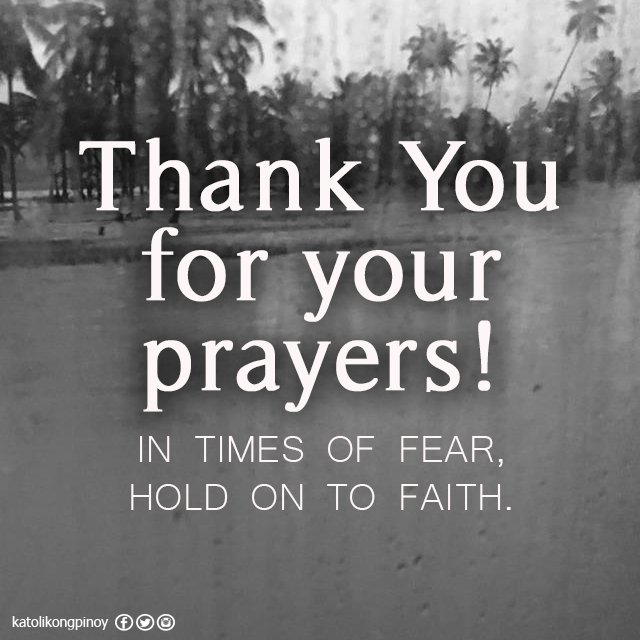 katolikongpinoy's tweet photo. To Kapilings who responded to our call to prayer, THANK YOU FOR YOUR PRAYERS! In times of fear, hold on to faith. #PrayforCDO #PrayforZDN https://t.co/gAjIWc7bGr
