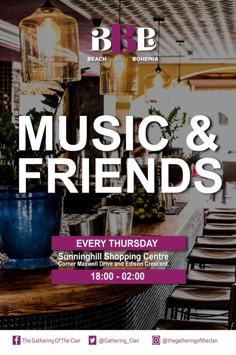 Join <a href="/DeBaptistSA/">De BaptistSA</a> and friends this Thursday from 6pm for great music and an awesome vibe.
