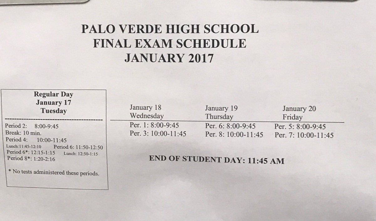 PVTVNews's tweet photo. PANTHERS! DONT FORGET FINAL EXAMS START TOMORROW!!!!:) https://t.co/T67NiA7NOA