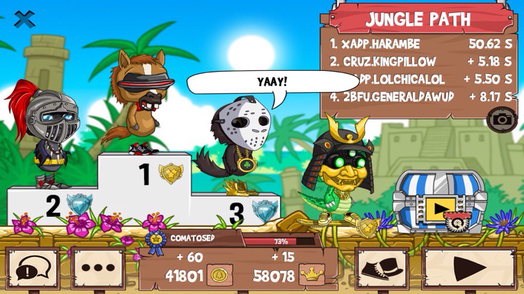 AriceMr's tweet image. Get on my level, son! #funrun2 #kingpillow #lolchicalol #generaldawud