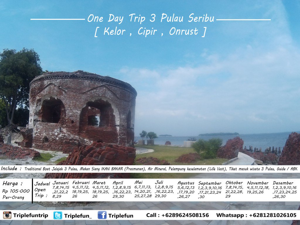 TripleFun_'s tweet image. ONE DAY TRIP 3 PULAU SERIBU mytriplefun.com/2017/01/17/one…