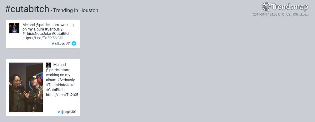 TrendsHouston's tweet image. #cutabitch is now trending in #Houston

trendsmap.com/r/US_HOU_ckcdxt