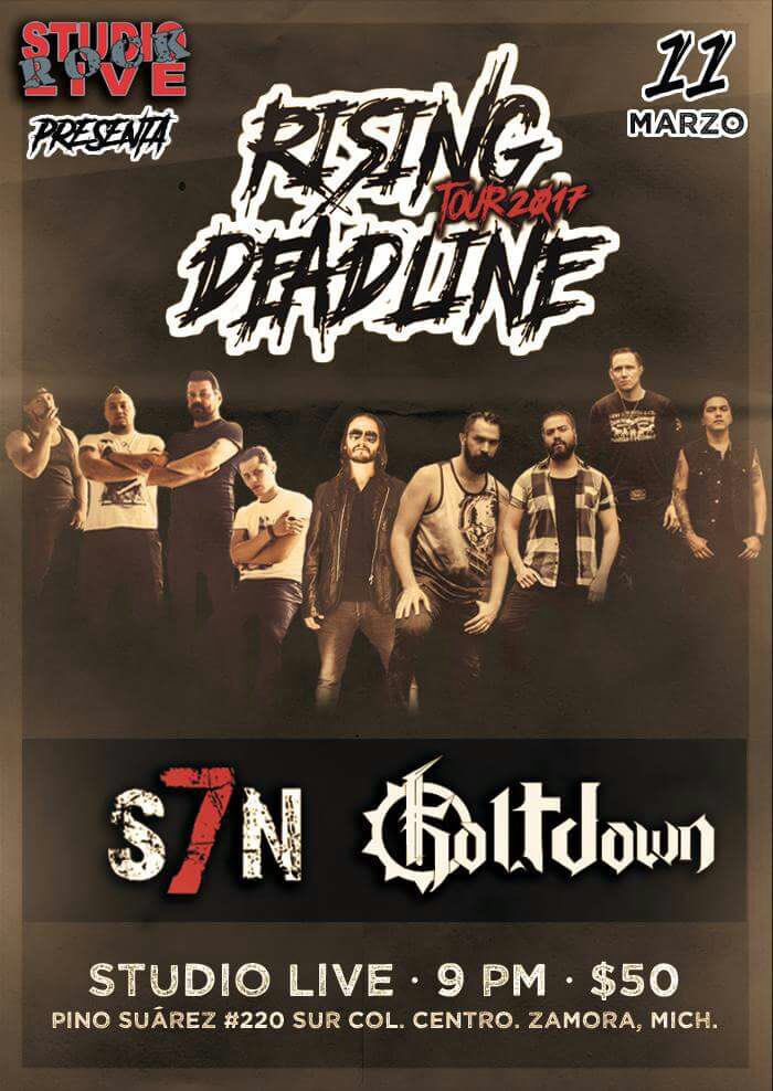 koltdown's tweet photo. ¡SEGUNDA FECHA CONFIRMADA en el tour con @S7Nmusic !🔊🔊
EVENTO ➡️➡️➡️➡️ https://t.co/yMuDXnRdtR
#RisingDeadlineTour https://t.co/WtKeo1pp7i