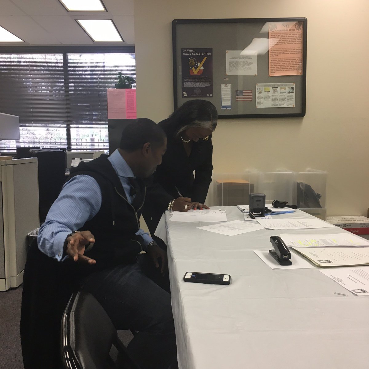 ICYMI: It's official! My mom joined me on Qualification Day! The other retired Officer Baker! #SouthFulton #BakerForSouthFulton