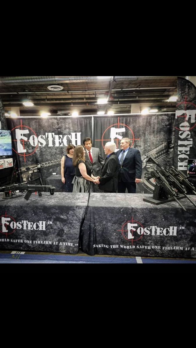 Fostech_Arms's tweet photo. Shot show comes with all kinds of exciting moments like a wedding in our booth!!!! Congrats Dale and Shelia!! https://t.co/PSu6beChry