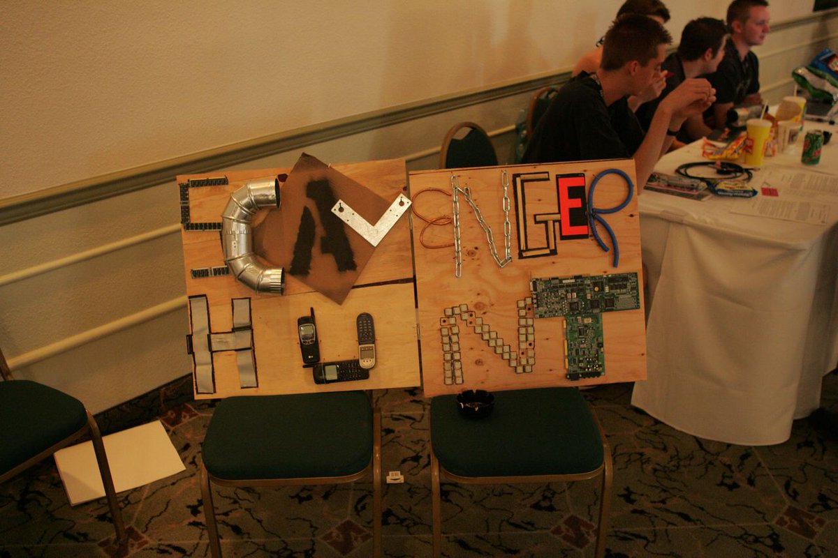 defcon's tweet photo. #defcon #scavengerhunt creative signage at #defcon12 #memories. https://t.co/2ID9MHvZDO