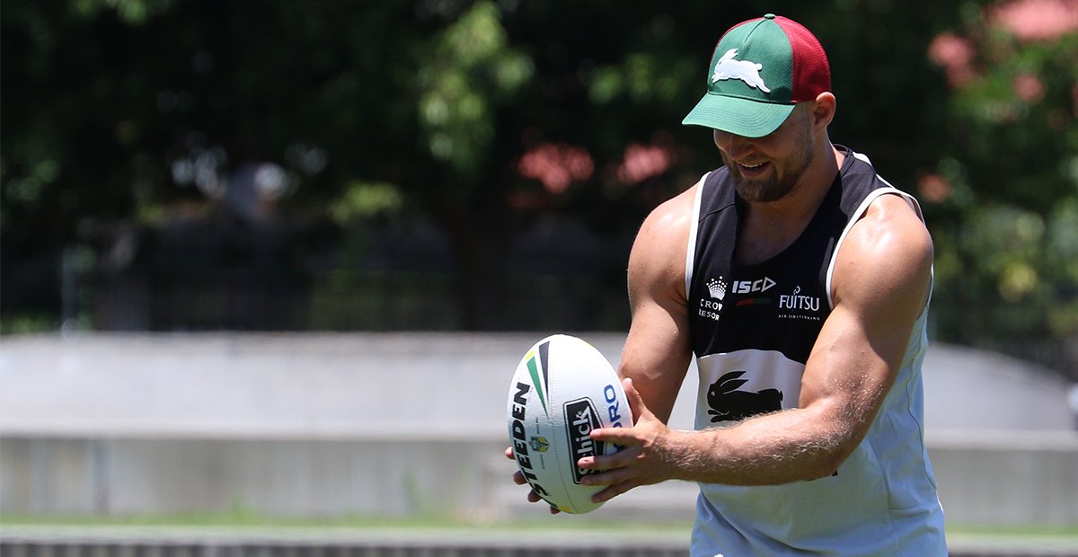 "Everyone’s really positive and some of their skills are getting really good," - <a href="/RobbieRochow/">Robbie Rochow</a>.

bit.ly/2jSUPQP

#GoRabbitohs