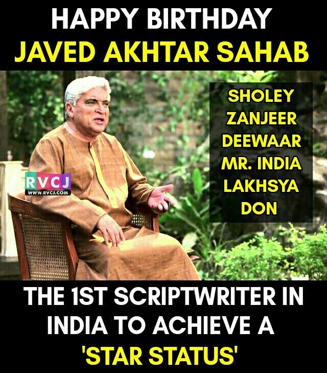 Happy Birthday Javed Akhtar Sahab 