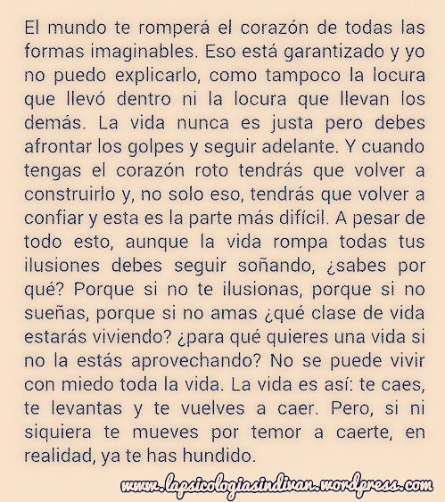 PsicoSinDivan's tweet photo. Si ni siquiera te mueves por temor a caer, en realidad, ya te has hundido...
✨¡Buenos dias!✨ https://t.co/EoPzZp7DBT