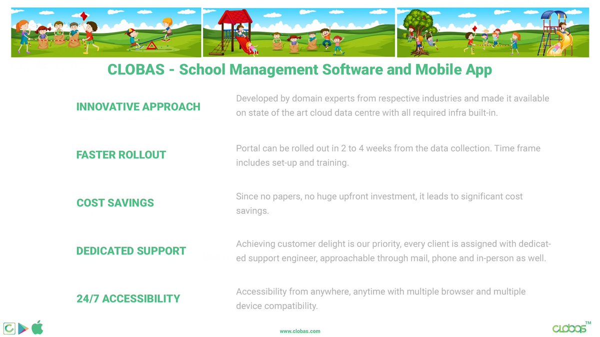 ClobasPvtLtd's tweet photo. #Clobas - Best #School #Management Software and App
Innovative Approach, Cost Savings, Faster Rollout, 24/7 accessibility, Dedicated Support https://t.co/4oabJfIR3e