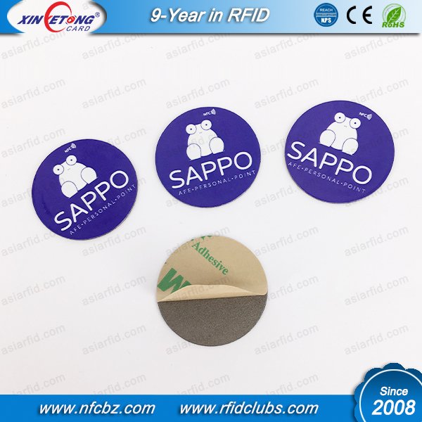 rfidclubs.com/On-Metal-NFC-T…
Dia30MM NTAG213 Printed Anti-Metal NFC Sticker Tag