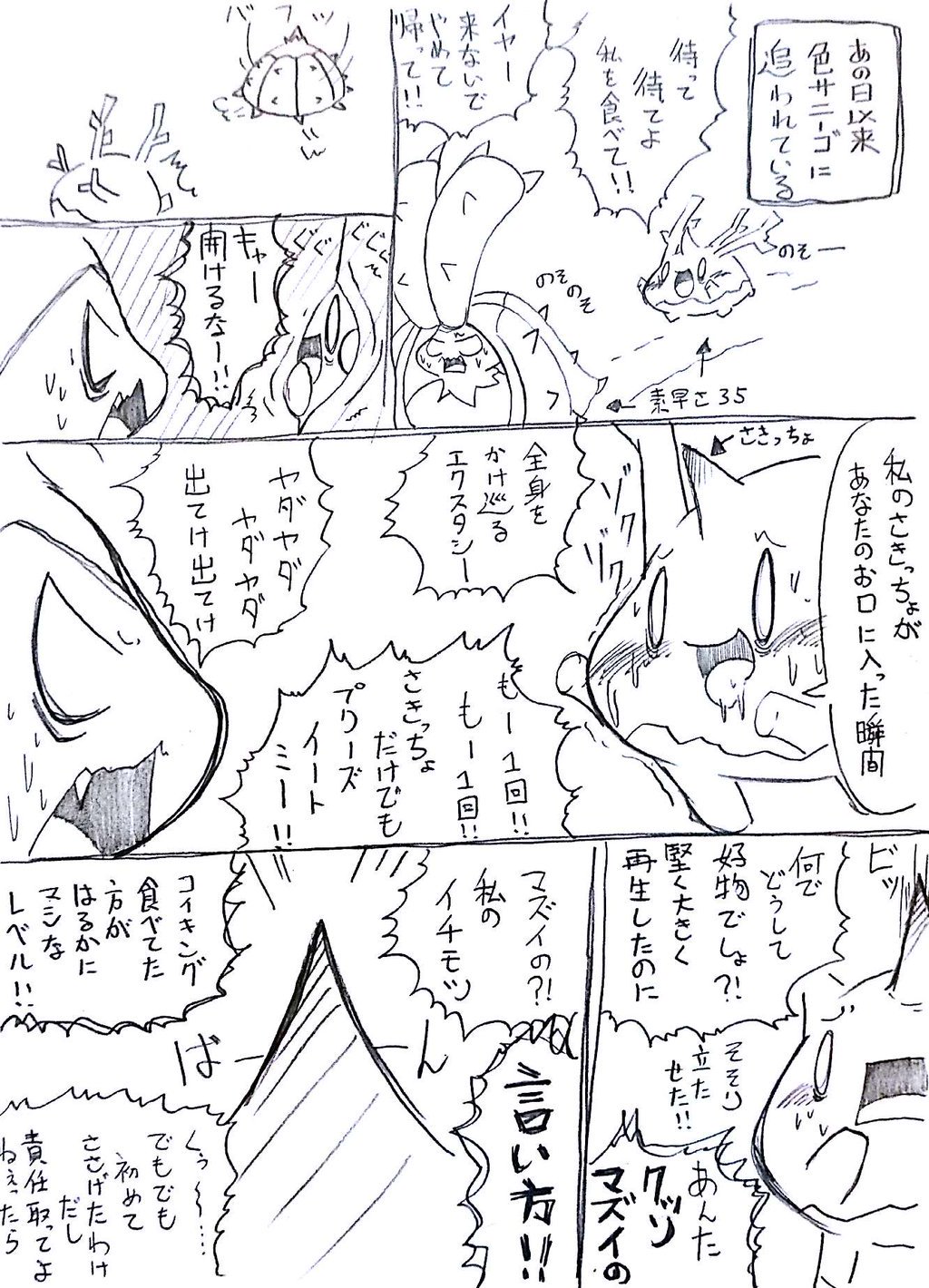 Twitter 上的 大間もけ サニーゴ とドヒドイデ マンガを描きました T Co Dksotjhibs Twitter