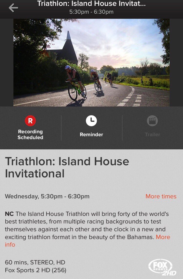 Hope our Aussie fans enjoy the Island House Invitational tomorrow on Fox Sports 2 at 5.30pm