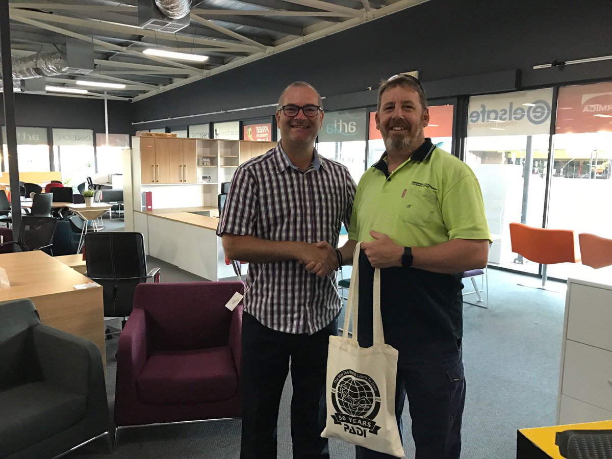 "Winners are grinners" The first of our Padi gift bags was won by ticket 127, Shane Lees.