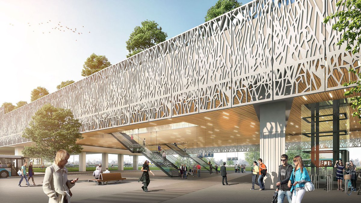 mbX will develop the facade panels for the new #Bleizo station: bit.ly/bleizo. Photo © @arcadisnl/<a href="/teamVarch/">Team V Architecture</a>.