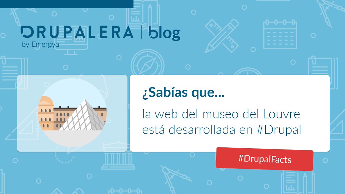 ladrupalera's tweet photo. [#DRUPALFACTS] La #web del @MuseeLouvre está completamente reconstruida en #Drupal https://t.co/q3fmnksd0f #DrupalDev https://t.co/y1UDB9NsQw