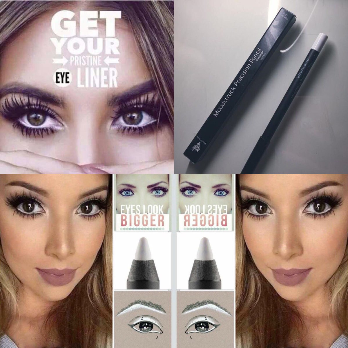 Carlxpierrex101's tweet photo. White eyeliner is doing it all On your water line making your eyes pop pop 👀 defines your brows &amp; even helps your lips look fuller https://t.co/THcE42ijdu