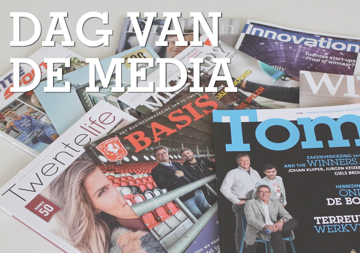 ► 17 januari 2017: Dag van de Media. Op onze website vandeinsemedia.nl zijn al onze magazines terug te vinden!