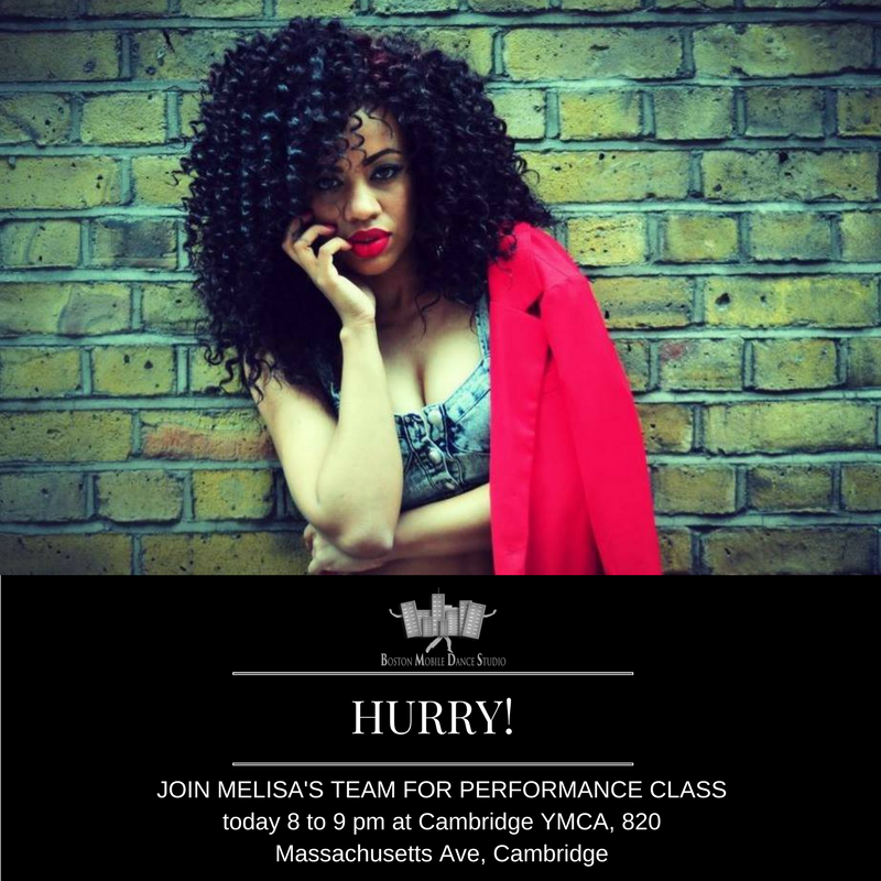 DWYALive's tweet photo. Enter the #PerformanceProgram. Join Melisa Valdez for the #HIPHOP prep today 8-9PM at Cambridge YMCA, 820 Massachusetts Ave, Cambridge. https://t.co/saoHqANqIA