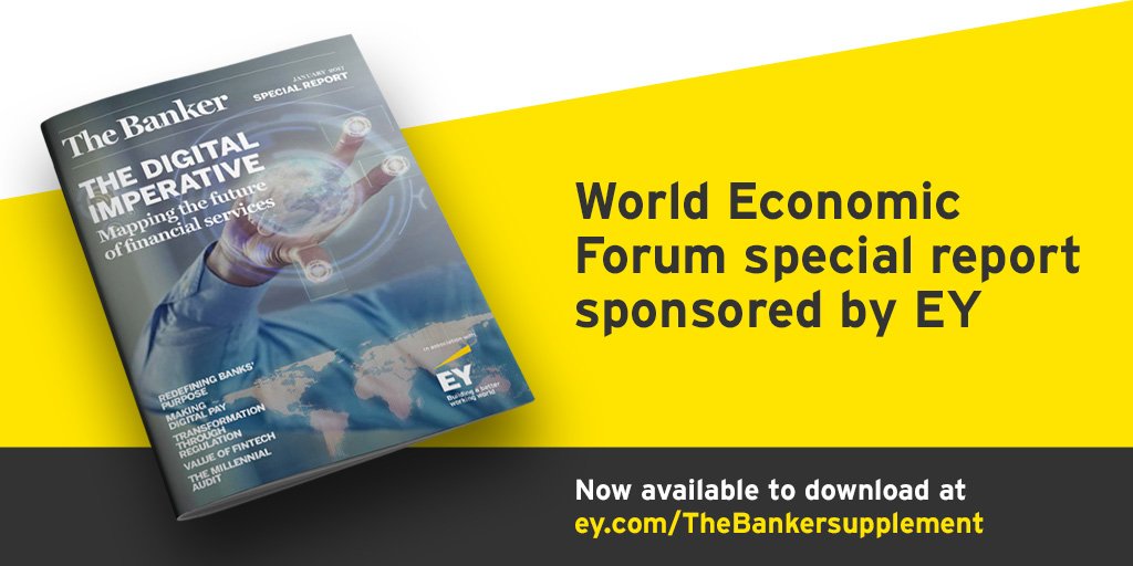 Nicolecole11's tweet photo. Launched today at #Davos @The Banker &amp; #EY report called, 'The digital imperative: Mapping the future of FS' #WEF17 https://t.co/PcyT5Od39Q https://t.co/2uxB5XEAGy