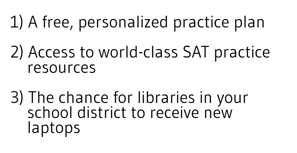 CollegeBoard's tweet photo. What do you get when you join the #SATPractice Challenge tomorrow? ⬇️⬇️ #ConnectToPractice at https://t.co/Ah4bnvjPH2. https://t.co/Y0KcLMZTEN