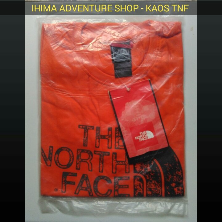 ihima_OutShop's tweet photo. Kaos TNF 
Size L
Warna Orange 
IDR Rp 69.000 
Pesan : 081291780654 sms/wa 
Pin D4464D2A https://t.co/d67o0A15KZ