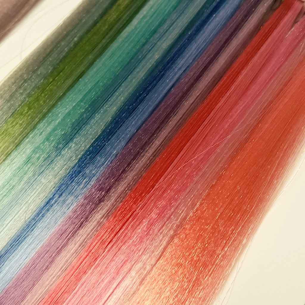 Martellishair's tweet photo. Which colour of the rainbow would you choose? #rainbowhair #howbraveareyou https://t.co/k41tkNLQUW
