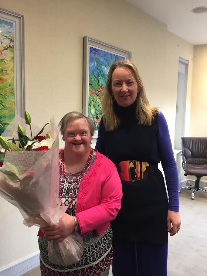AccessSOS's tweet image. Congratulations Catherine! 10 years of service in @GlanbiaPlc recognised by CEO Siobhan Talbot #supportedemployment #Diversity