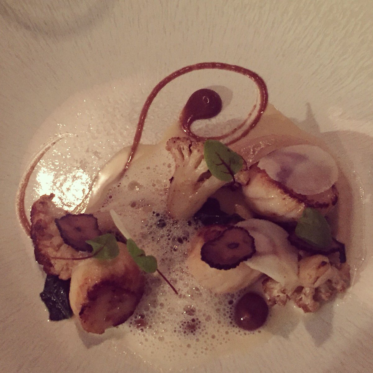 Fabulous dinner at the table of my uber-talented #F1 chum Michael Caines at The Coach House <a href="/KentisburyG/">Kentisbury Grange</a>