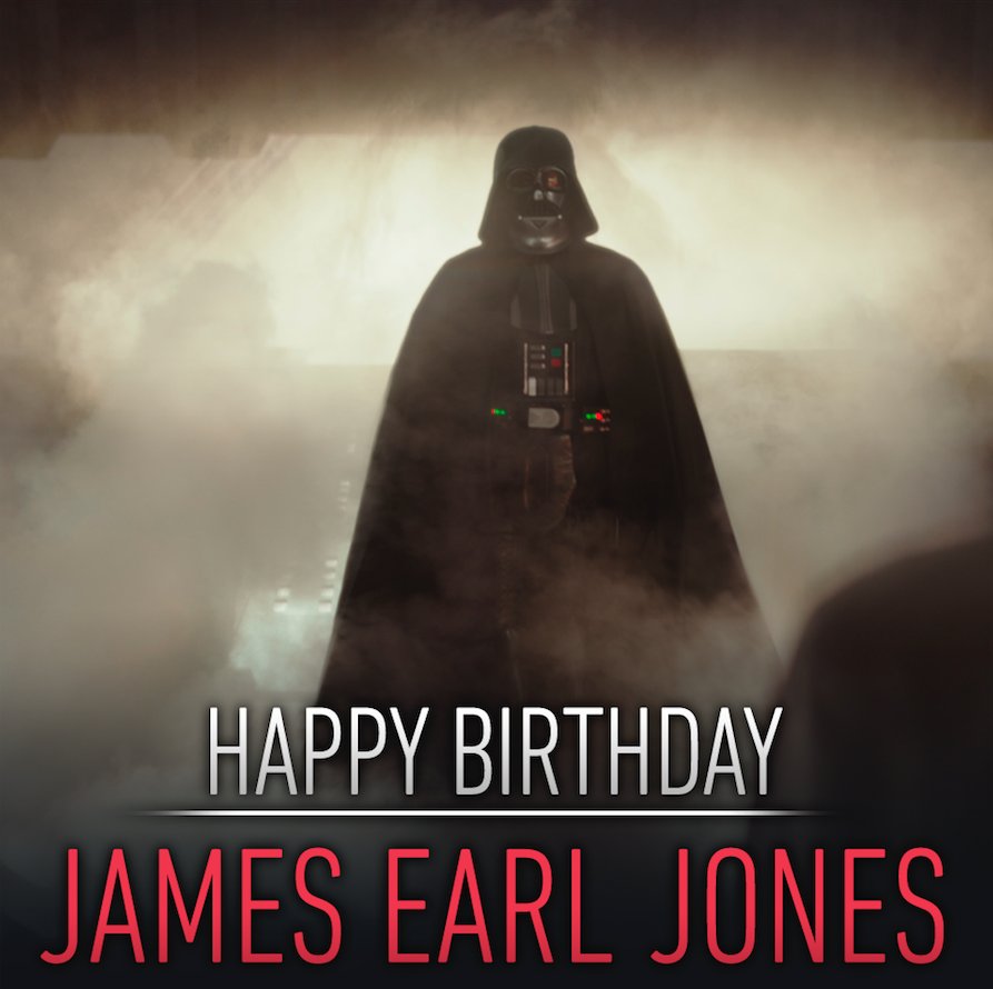 Star Wars Uk Happy Birthday To James Earl Jones The Legendary Voice Behind The Galaxy S Most Infamous Villain