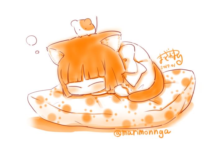 マツオマリ Mari Matsuo Matuzawa 今日のふくねこ その1 ふくねこ 松沢まり