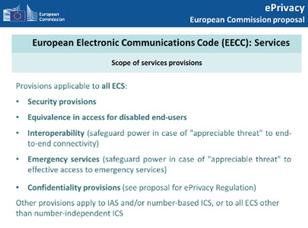 beacandano's tweet photo. Provisions to all ECS #security #equivalence #interoperability #emergenceservices #confidenciality #ePrivacy17 https://t.co/O1JKZVlC56