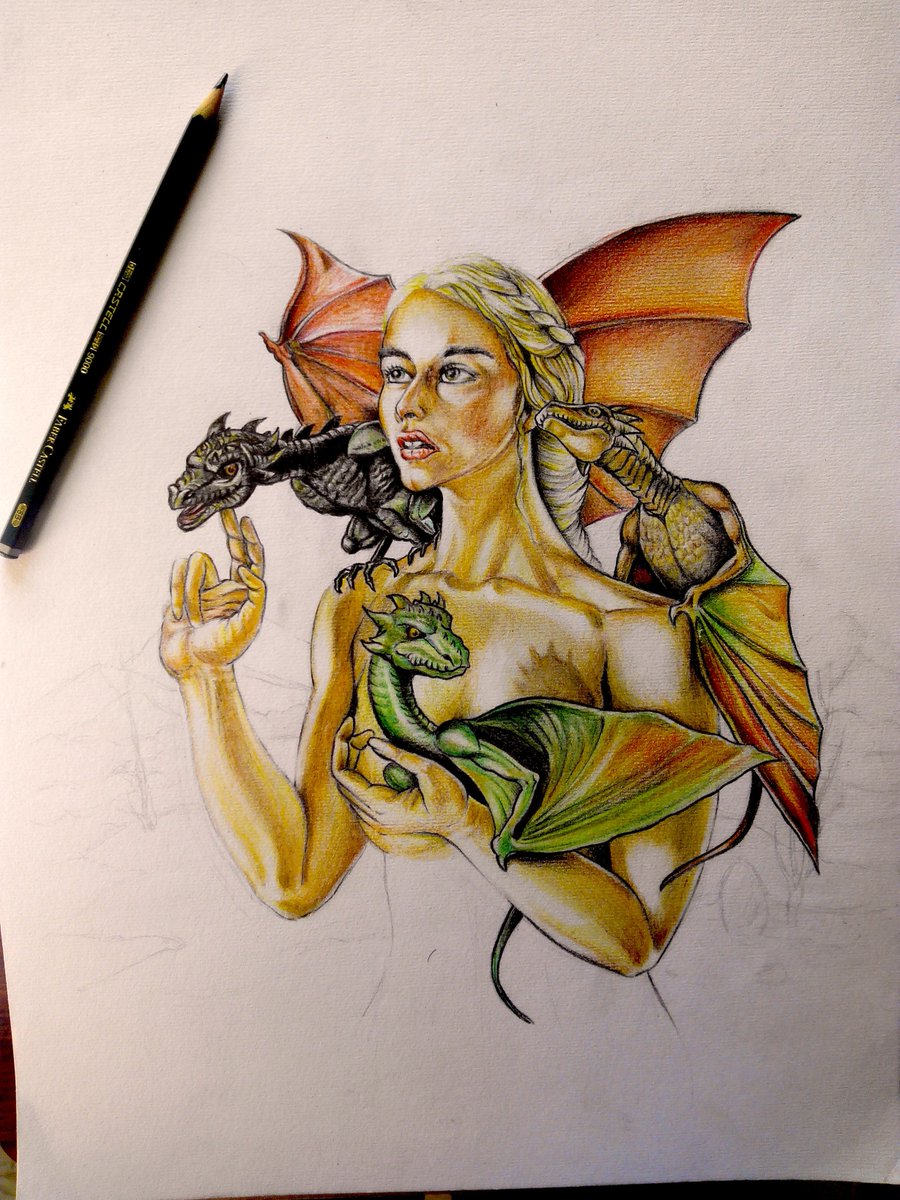 Gas_NewTattoo's tweet photo. Terminado!!🙌 #Daenerys #GameOfThrones #QueenOfDragons #DaenerysTargaryen #Targaryen #JuegoDeTronos #Work #ArtWork #Art #Pencil #GasNewTattoo https://t.co/hAPJ7p2BNp