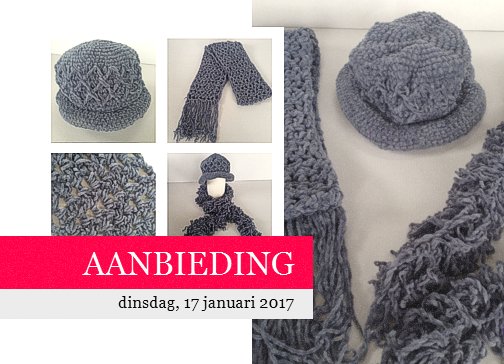 ShopdivaNL's tweet image. Dagaanbieding! Heerlijk warme muts. Met twee soorten sjaals. Nu met 50% korting ~ kijk snel op shopdiva.nl/dagaanbieding