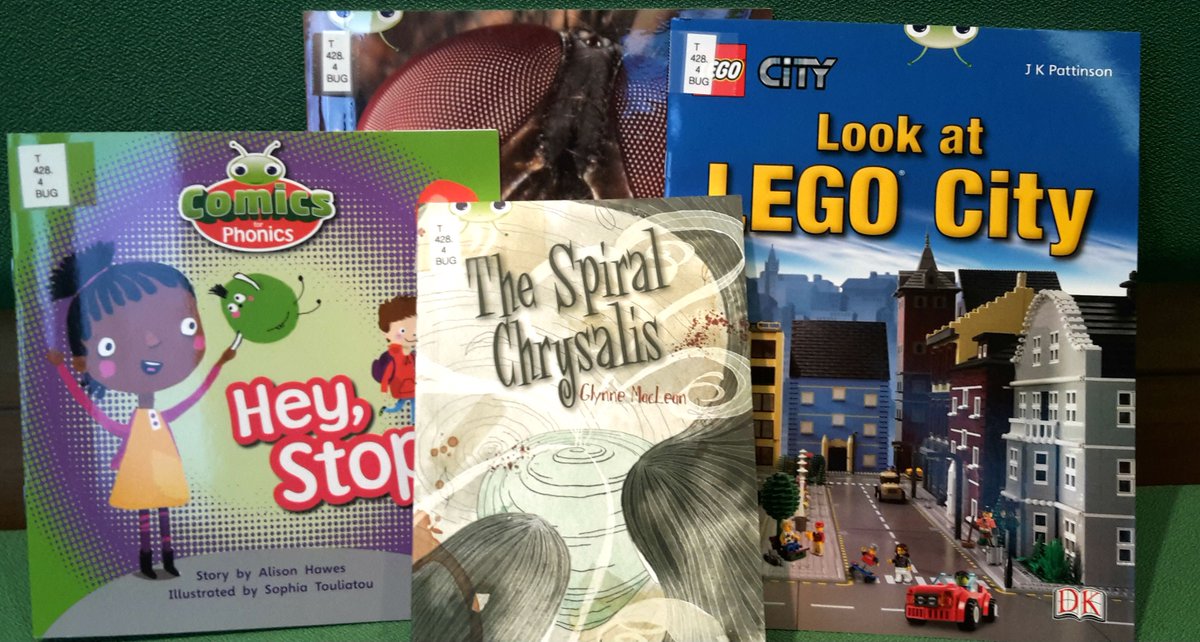 StranLibrary's tweet photo. Need a new reading scheme to grab reluctant readers? #BugClub and #PhonicsBug are excellent places to start.  Get exploring #stranlibrary https://t.co/0VSnqDQLpM