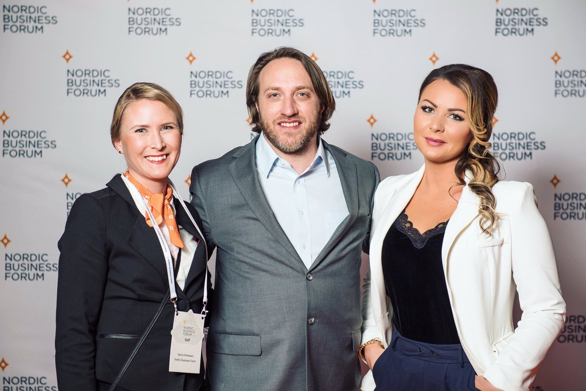 idabacklund's tweet photo. It was an honour being one of the key speakers together with Chad Hurley founder of @YouTube at Nordic Business Forum 2017 🌟 https://t.co/KCYwTNGcBh