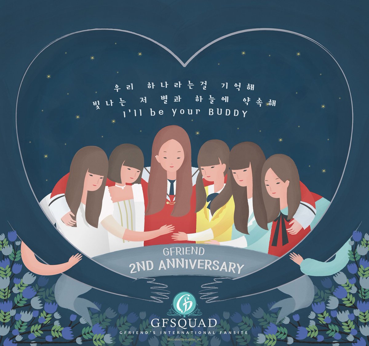 Buddies_art's tweet photo. Remember that we are one. I promise you with the twinkling stars & sky, I'll be your BUDDY!
#2YearsWithGFRIEND #์ฌ์์น๊ตฌ https://t.co/cwL2TaOSxV