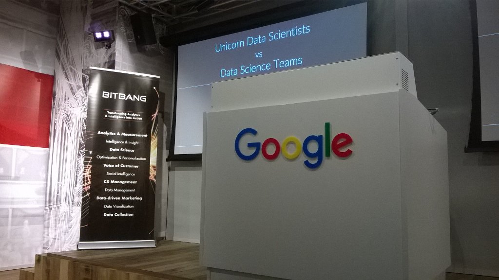 BigDataBang's tweet photo. BitBang &amp; Google talking about #datascience https://t.co/wcJJclAu6S