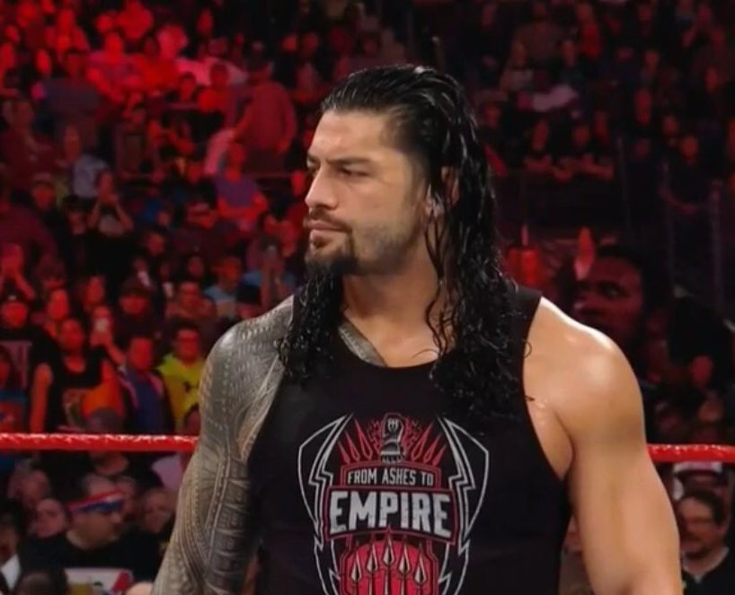 HypaGemie's tweet photo. *dies from how stunning he is* 🙈😍 WHAT A KING! #RomanReigns #RomanEmpire #RAW #TheGuy #KINGAF #WWE https://t.co/KbUjAveUlv