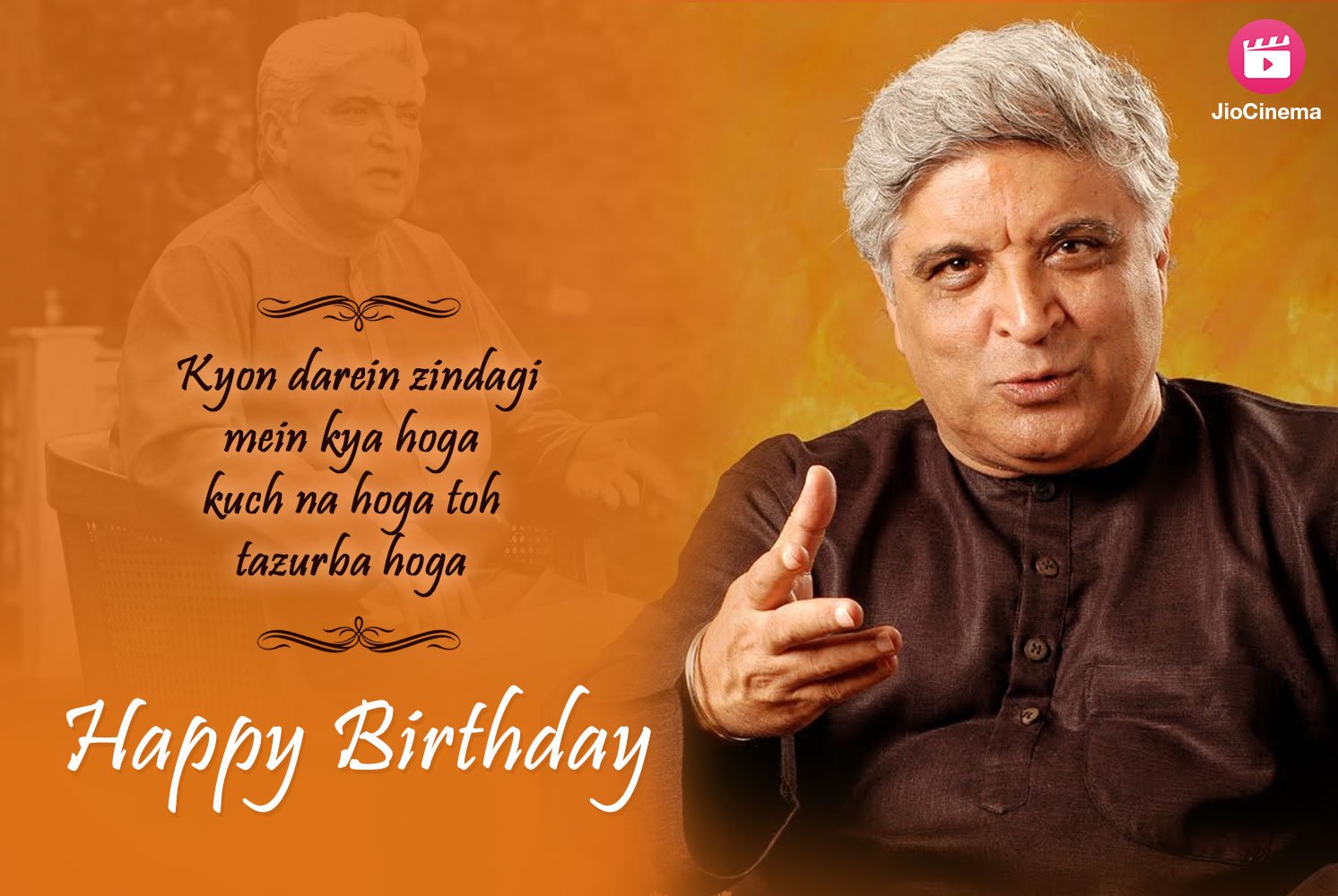 Join us in wishing a very Happy Birthday to the Legend Shri Javed Akhtar Ji. 