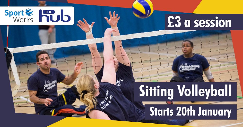 Come and try the popular #Paralympic sport of Sitting Volleyball this Friday with a new club at @thehub_yo Open to all abilities aged 16+