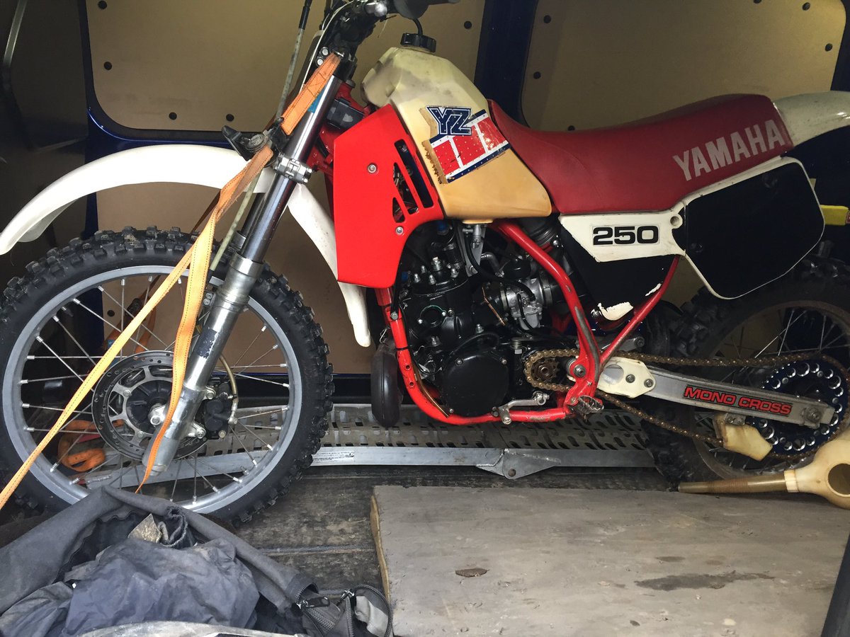 Out for a bit of MX practice today on the '85 YZ