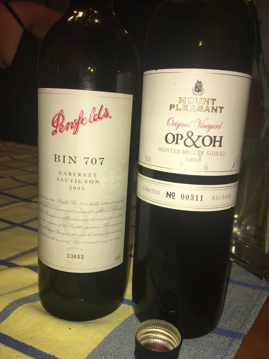 SixlitreHSV's tweet photo. 2005 a good year @penfolds @MtPleasantWines @winewankers https://t.co/Nnce5gVONc