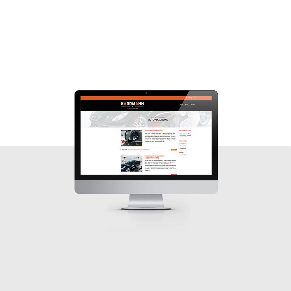Ontwikkeling nieuwe huisstijl, website design- en development voor Karmann Autoverzorging - buropfo.nl/portfolio-item… #PFO #BUROPFO #Marketing
