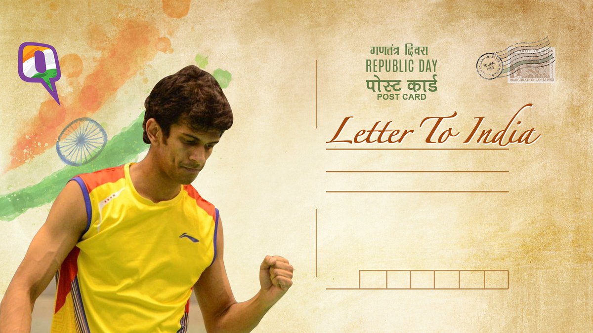 TheQuint's tweet photo. #LettertoIndia | I oppose patriarchy, I’m a #GoodIndian: India’s badminton star, @ajay_289
https://t.co/VkvVrFxtdj https://t.co/w3izfS3mhP